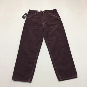 EDWIN Men’s SLY PANT Corduroy Trousers Relaxed Tapered W32 Raisin Purple - Picture 1 of 13