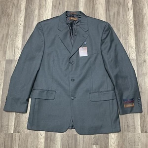 Tasso Elba Blazer Men's 42R Gray Angelico Super 140s Wool Sports Coat Jacket - Picture 1 of 19