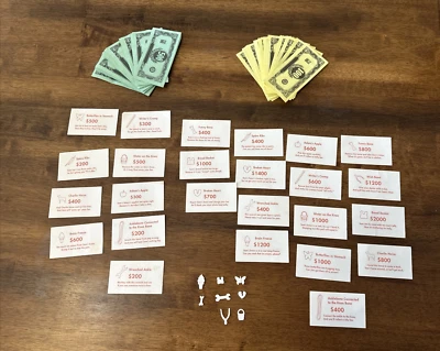 Operation Game Original Pieces Replacement Parts Cards Money 2003 - Image 1 of 4