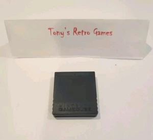 Tarjeta de memoria oficial Nintendo GameCube negra 251 bloques (DOL-014) genuina OEM - Imagen 1 de 1