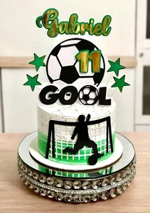 Soccer Ball Cake Topper Decorations For Theme Party, Football Player - Picture 1 of 1