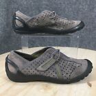 Privo by Clarks Womens 6 M Tequini Slip On Sneakers Gray Leather Comfort Round
