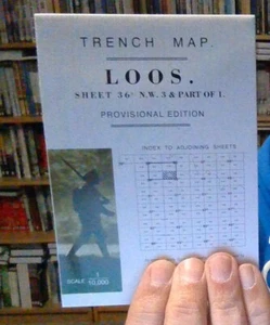 TRENCH MAP OF LOOS SHEET 36C N.W.3 PART OF 1 REPRODUCTION AT 1:10,000 SCALE NEW - Foto 1 di 1