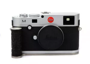 Totalmente Nuevo Empuñadura de Mano Patrón de Hierba de Ébano Acero Negro Se Adapta a la Cámara Leica M240 - Imagen 1 de 11