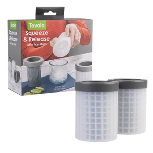 Tovolo Freeze & Squeeze Mini Ice Cube Maker 2pc Set Silicone Cubes Maker - Picture 1 of 8