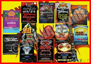 MONSTERS OF ROCK DONINGTON PARK UK 1980 TO 1992 COLLAGE POSTER  A4-A3-A2 Sizes - Picture 1 of 1