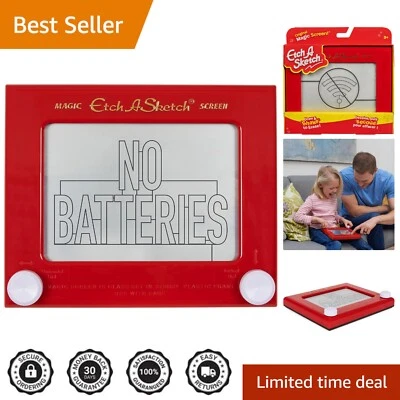 Juguete de dibujo compacto clásico rojo con pantalla mágica para juego creativo - 9,13x1,88 Foto 1 de 4