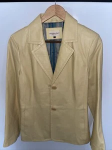 Monterey Bay Clothing Company Women’s Size 8 Tan Leather Jacket Suede Coat - Picture 1 of 3