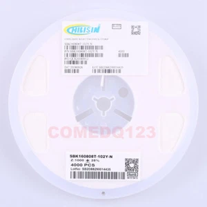 100PCSx 0603 1kR(1kΩ)@100MHz ±25% 300mA SBK160808T-102Y-N chilisin Ferrite Beads - Picture 1 of 1
