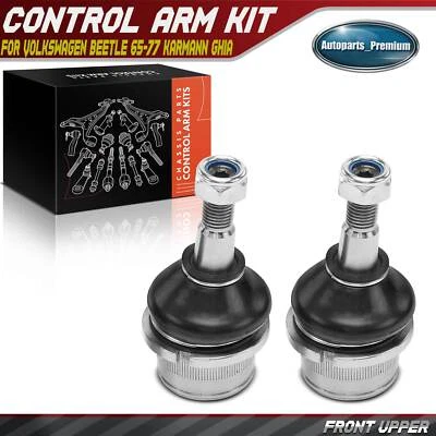 Kit de rótulas superiores delanteras de 2 piezas para Volkswagen Beetle 65-77 Karmann Ghia 65-74 Foto 1 de 4