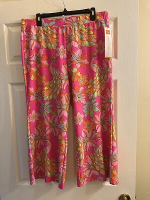 Pantalones Cortos Jude Connally Trixie Giratorios Pavo Real Primavera Rosa XL $158 NUEVOS CON ETIQUETAS Foto 1 de 4