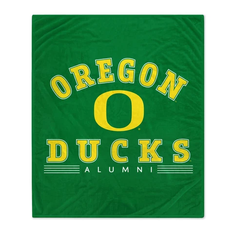 Oregon Ducks 60'' x 70'' Alumni Fleece Blanket Cover