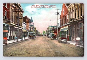 Postcard California Napa CA Main Street Autos Cars 1913 Posted Divided Back - Picture 1 of 2