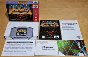 Doom 64 for Nintendo 64 N64 Complete + Poster In VGC NTSC - U/C American Import - Picture 1 of 21