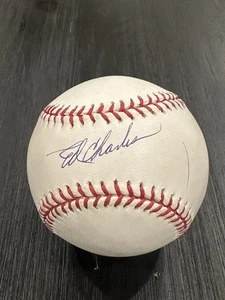 ED CHARLES SIGNED AUTOGRAPHED OML BASEBALL BALL Meta - Picture 1 of 2