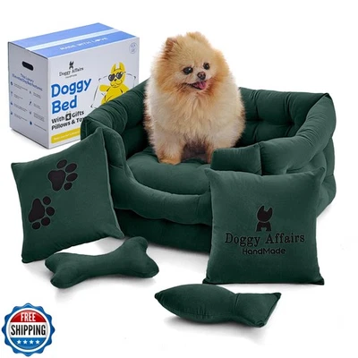 Cama artesanal de lujo para perros - Sofá Royal Chesterfield para perros y gatos | Pre Foto 1 de 4