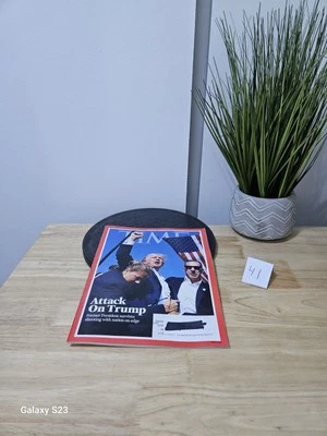 ATTACK ON DONALD TRUMP - Time Magazine - August 2024 - Assassination Attempt - Image 1 of 4