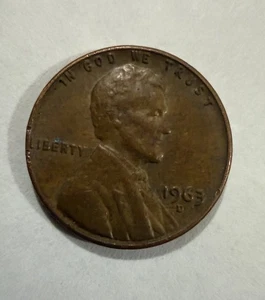 1963 D Lincoln Memorial penny Offset Rim Good Condition L on Edge Error -(RARE)- - Picture 1 of 2