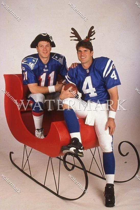 Foto EQ329 Drew Bledsoe Patriots - Jim Harbaugh Colts 8x10 11x14 16x20 Foto 1 de 1