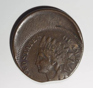 Centavo cabeza india, error como nuevo descentrado, grado superior - Imagen 1 de 2