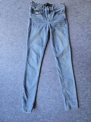 Express Jeans Women's Size 0R Blue Mid Rise Legging Stretch Skinny 26x29 - Image 1 of 4