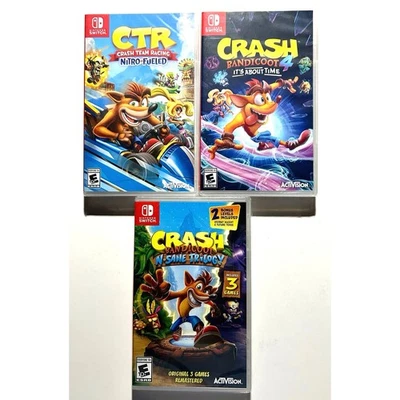 Nintendo Switch Crash Bandicoot Videojuego Paquete🔥 ¡Sin rasgaduras sin lágrimas!  Foto 1 de 4