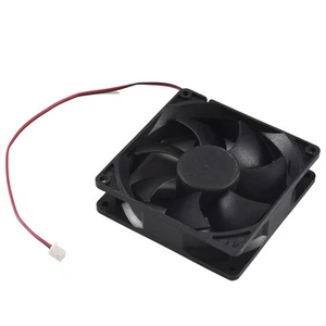 Schwarz Kunststoff-Platz 9025 90 x 90 x 25 mm DC 12V 0,25A Kuehler Luefter W3H3 - Bild 1 von 4