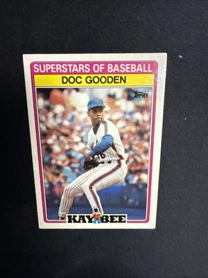 1989 Topps Kaybee Superstars of Baseball Doc Gooden Baseball Card #14 - Image 1 of 4