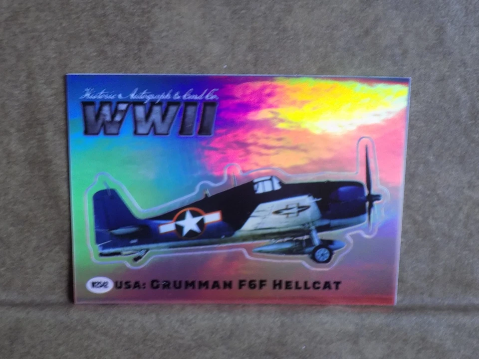 2025 Historic Autographs WW2 USA: Grumman F6F Hellcat Sticker - Image 1 of 1