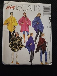 McCalls Vintage S M L Misses BOHO HIPPY Poncho Festival EASY Pattern Uncut - Picture 1 of 9
