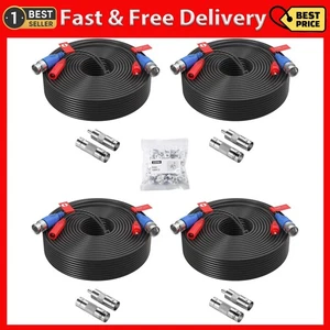 ZOSI 4 Pack 100ft(30M) All-in-One Video Power Cables,BNC Extension Security C... - Picture 1 of 9