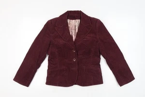 New Look Women's Red Corduroy Blazer UK 12 - Picture 1 of 12