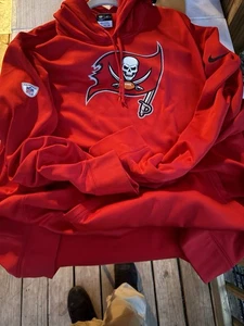 Nike Therma-fit On Field Apparel Tampa Bay Buccaneers Red Pullover Hoodie Sz 3XL - Picture 1 of 3