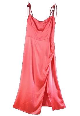 Nuevo, Reformation Marguerite Seda Maxi Vestido Rosa Talla 12 #MD389 Foto 1 de 4