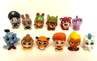 Disney Doorables Aladdin--Zootopia--Hercules--Toy Story--Monsters Inc Lot of 12 - Image 1 of 4