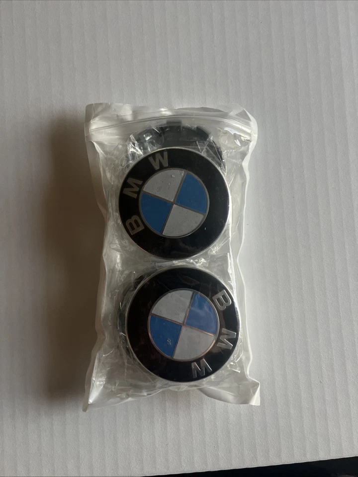 Tampas de emblema de centro de roda 4 peças para BMW Sport 68mm - Imagem 1 de 3