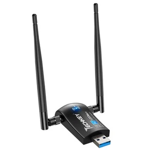 USB WiFi Wireless Adapter for PC - 1200Mbps Dual Band 2.4GHz/300Mbps 5GHz/867... - Picture 1 of 7