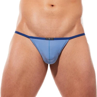 Gregg Homme Yoga Blue String Stretchy mens underwear thong briefs breathable - Image 1 of 4