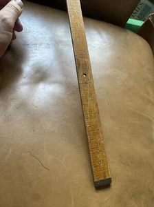 Bins Rabone No. 1138 Wood Ruler 36" 1 Yard for Cloth & Wood - Picture 1 of 8
