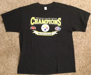 GUTES Pittsburgh Steelers T-Shirt AFC CHAMPIONS Gr. XL 2005 NFL FOOTBALL SUPERBOWL - Bild 1 von 5