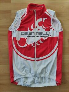 Castelli Logo Servizio Corse Thermal Vest White, Red Size: M NEW! RARE!