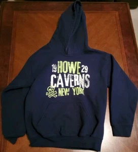 MV Sport 1929 Howe Caverns New York Dark Blue Kids Size Small Hooded Sweatshirt - Picture 1 of 2