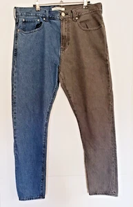 Vaqueros PACSUN ajustados cónicos para hombre talla 34x32 azul/gris mezclilla - Imagen 1 de 14