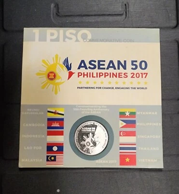 Philippines Commemorative Coin.2017 ASEAN Blister Pack.Hard To Find.BSP Issue. - Image 1 of 2