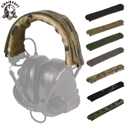 Taktisch Headset Kopfhörer Abdeckung Stirnband Schutz Wraps MOLLE Ohrenschützer
