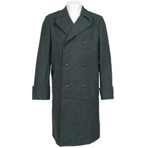 Original Great Coat Swiss Army Wool with Liner Grey Genuine Military Surplus - Picture 1 of 10