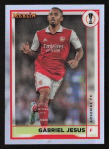 2023 Topps Chrome Merlin UEFA #16 Gabriel Jesus Refractor - Picture 1 of 2