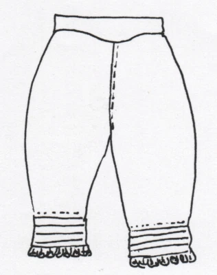 Timeless Stitches Pattern TSU-020 PANTALETTES  DRAWERS  Reg or Q - Image 1 of 4