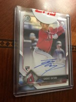 2018 Bowman Chrome Shohei Ohtani Auto Redeemed Angels RC