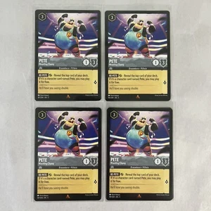 Juego de 4 cartas raras Lorcana Disney 187/204 Pete Wrestling Champ x4 - Imagen 1 de 2